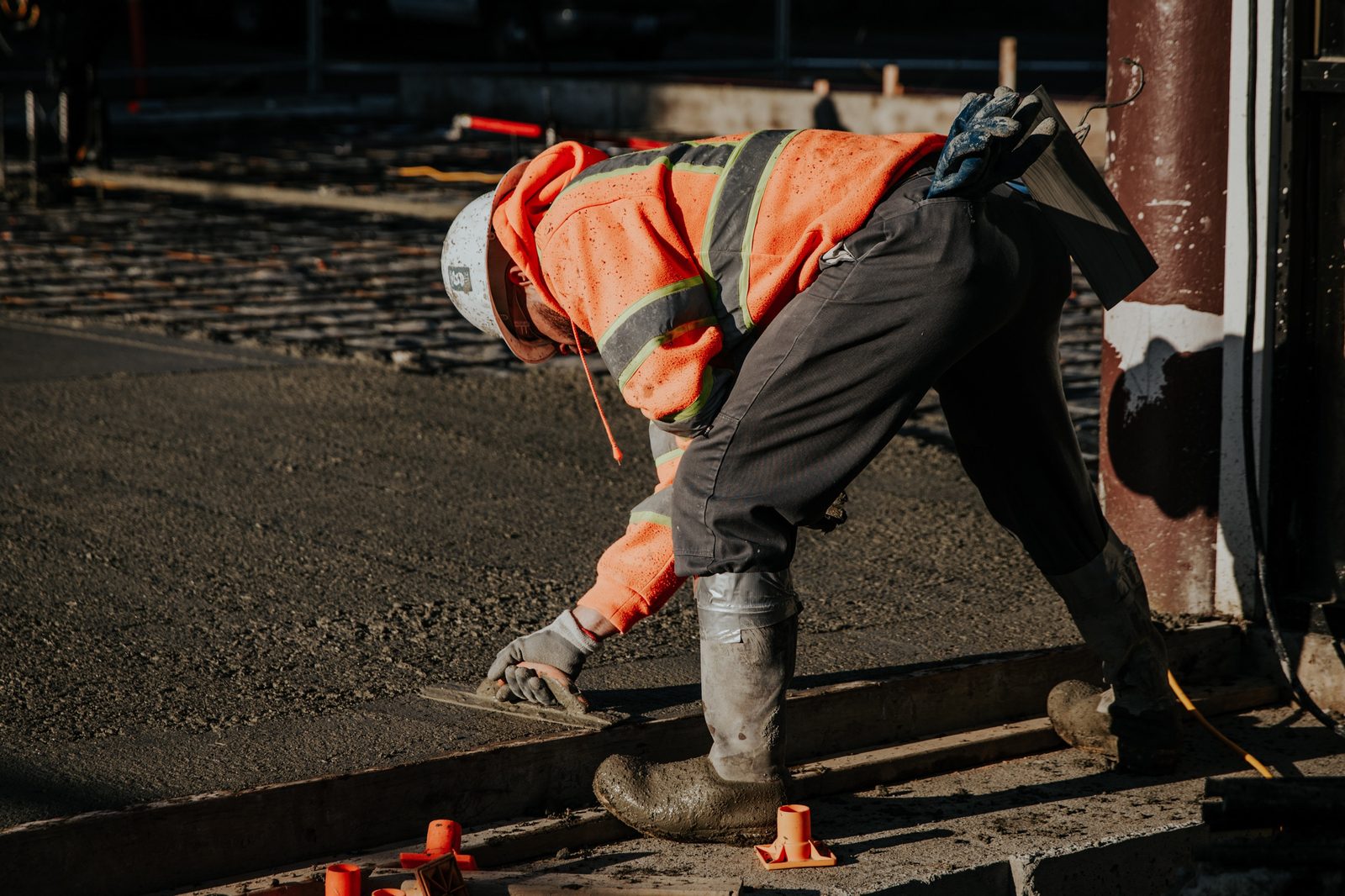 Artisan sur chantier